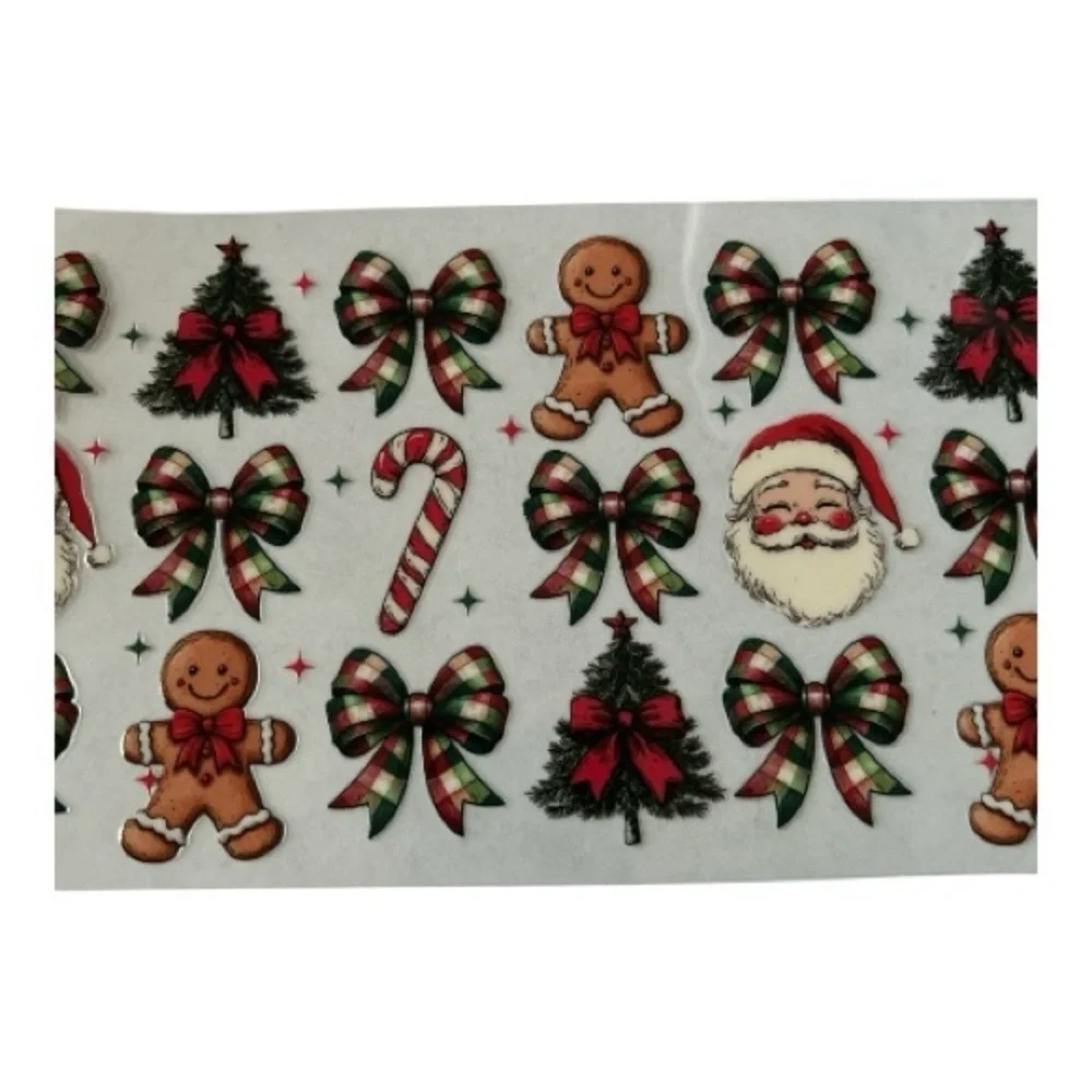 Gingerbread Bow Cup Decal (44)